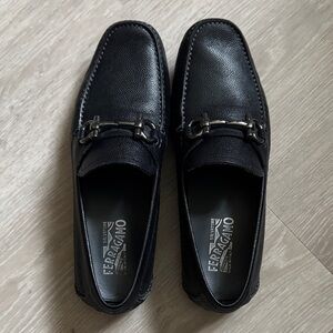 Salvatore Ferragamo Men's Elegant Black Slip-Ons